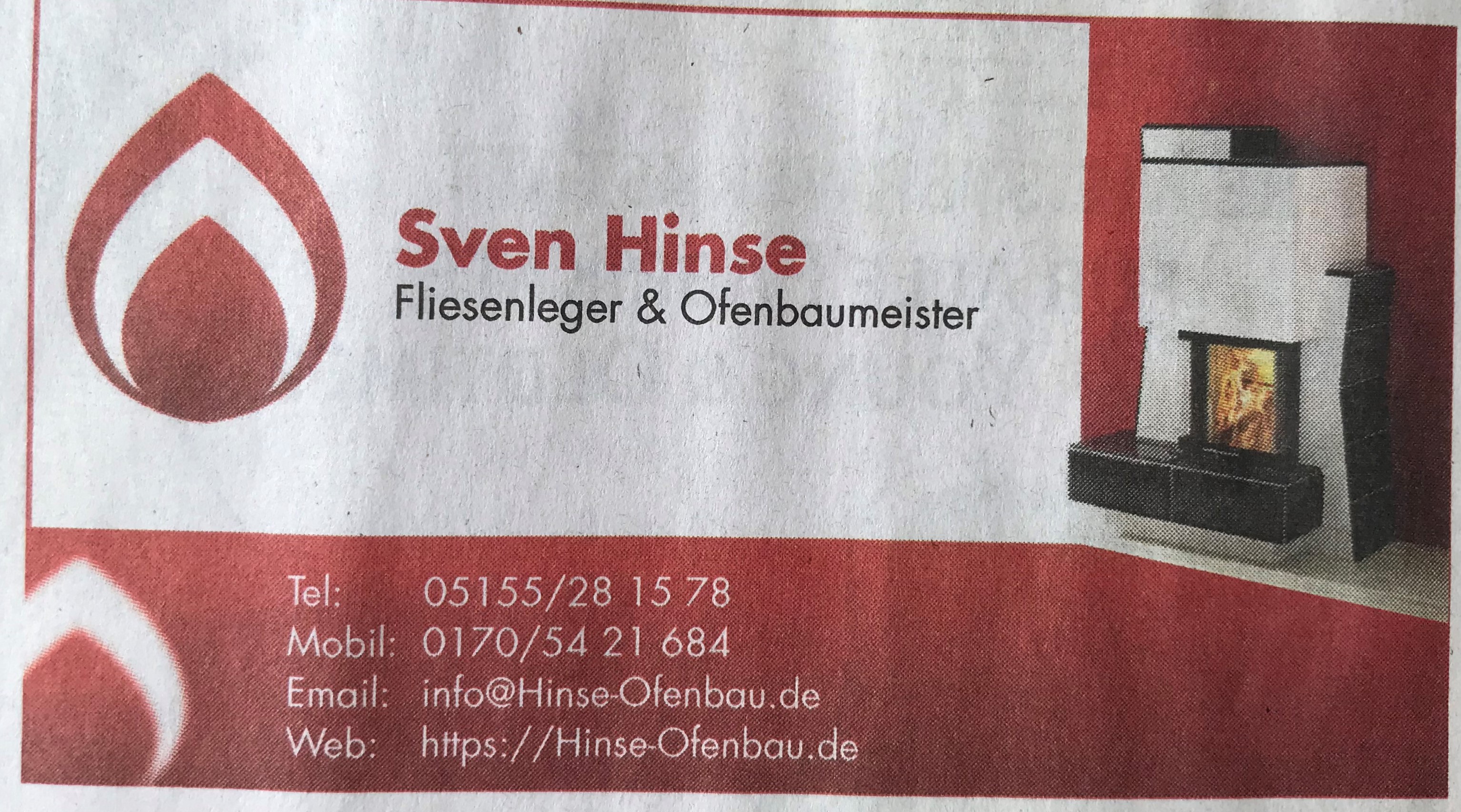 Bild 1 Sven Hinse - Fliesenleger & Ofenbaumeister in Emmerthal