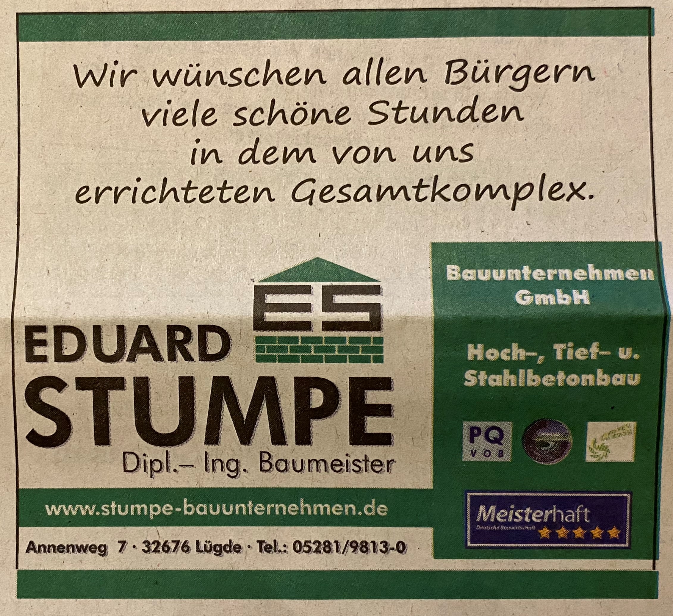 Bild 2 Stumpe Bau- und Stuckgeschäft GmbH, Eduard in Lügde
