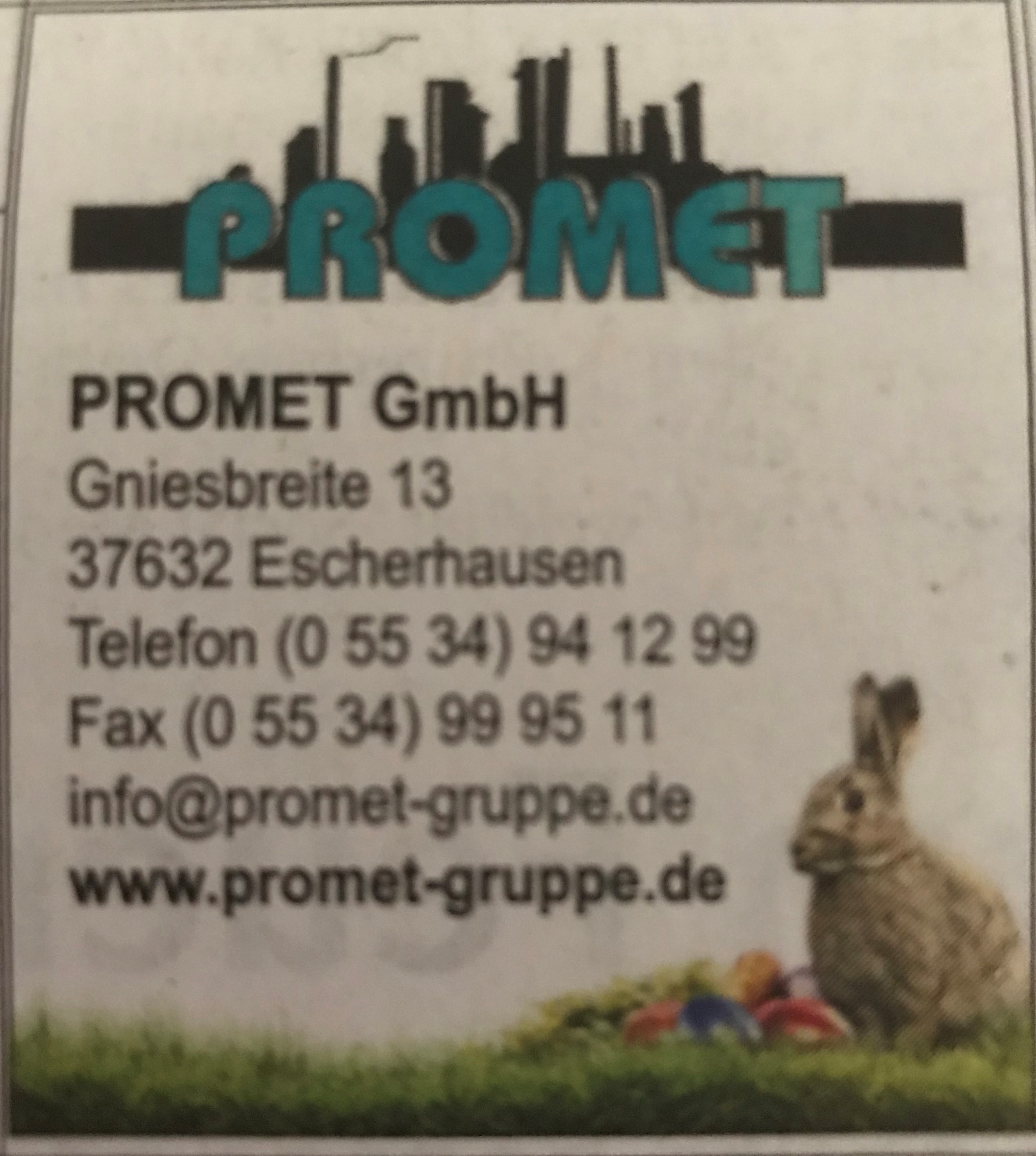 Bild 1 Promet GmbH in Eschershausen