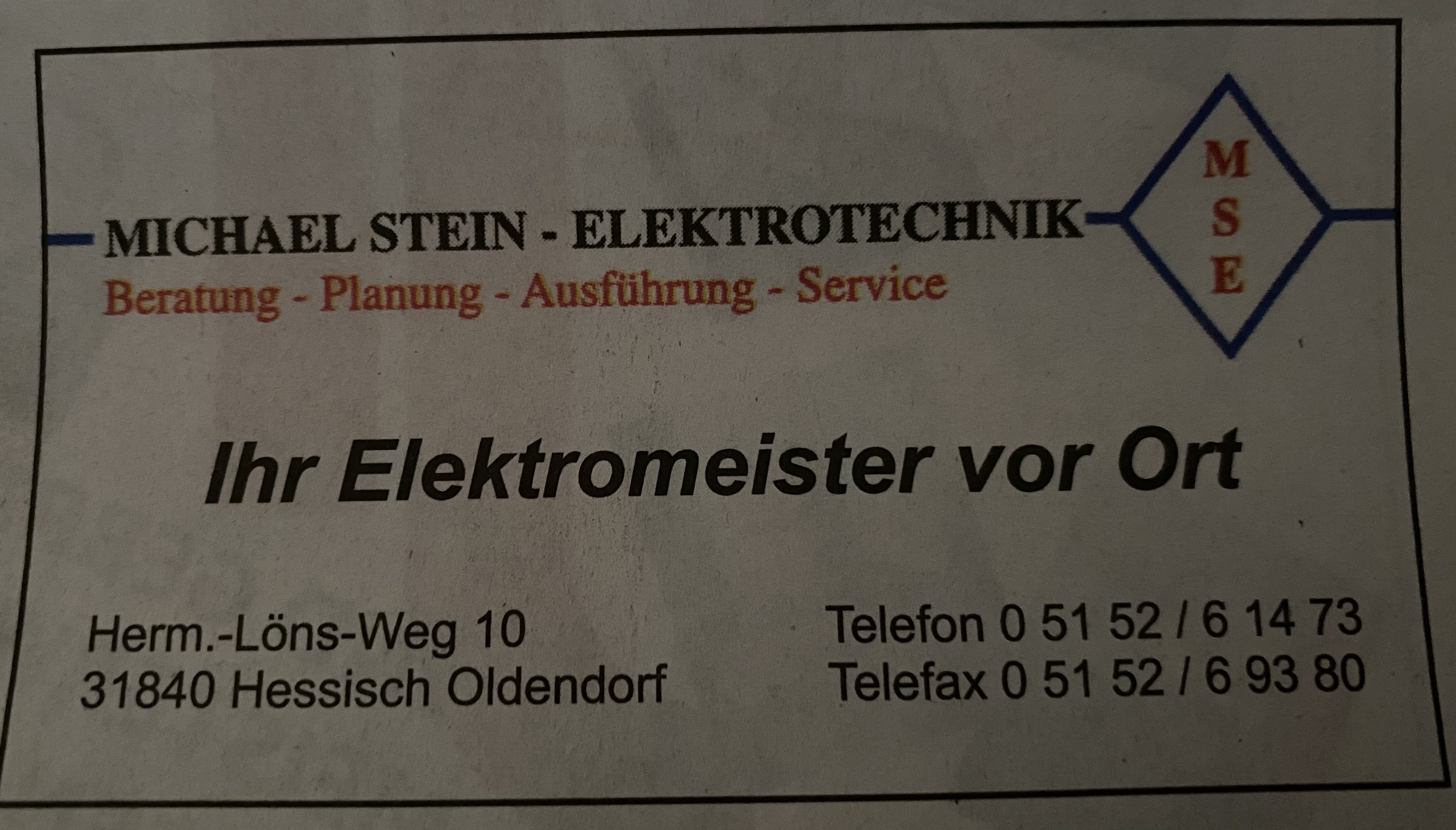 Bild 1 Stein Elektrotechnik in Hessisch Oldendorf