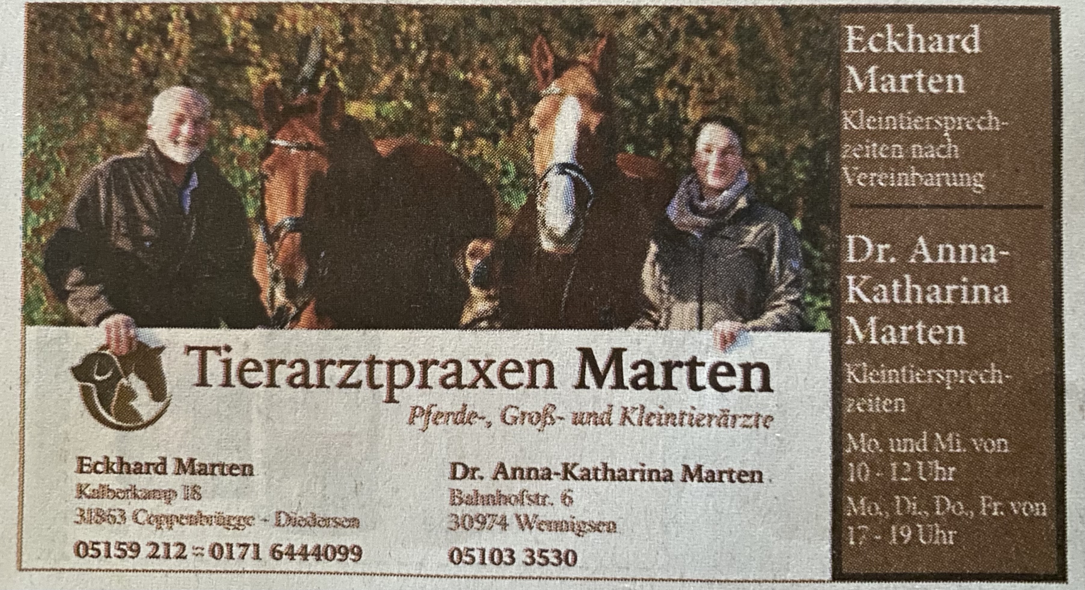Bild 1 Tierarztpraxis Marten in Coppenbrügge