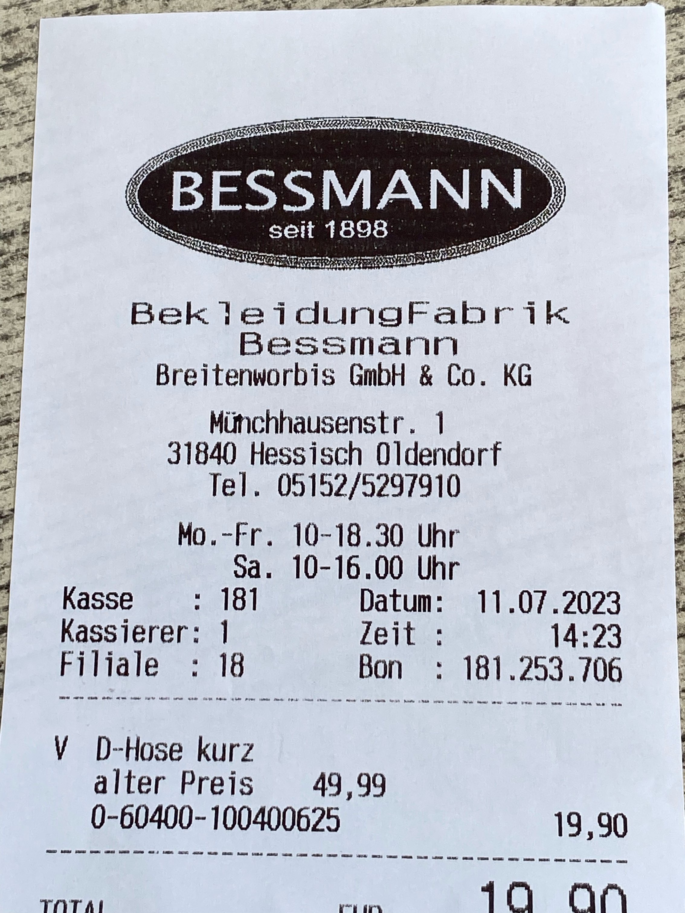 Bild 1 Bessmann in Hessisch Oldendorf