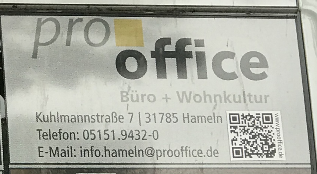 Bild 1 pro office Büro- u. Objekteinrichtung Vertr. GmbH in Hameln