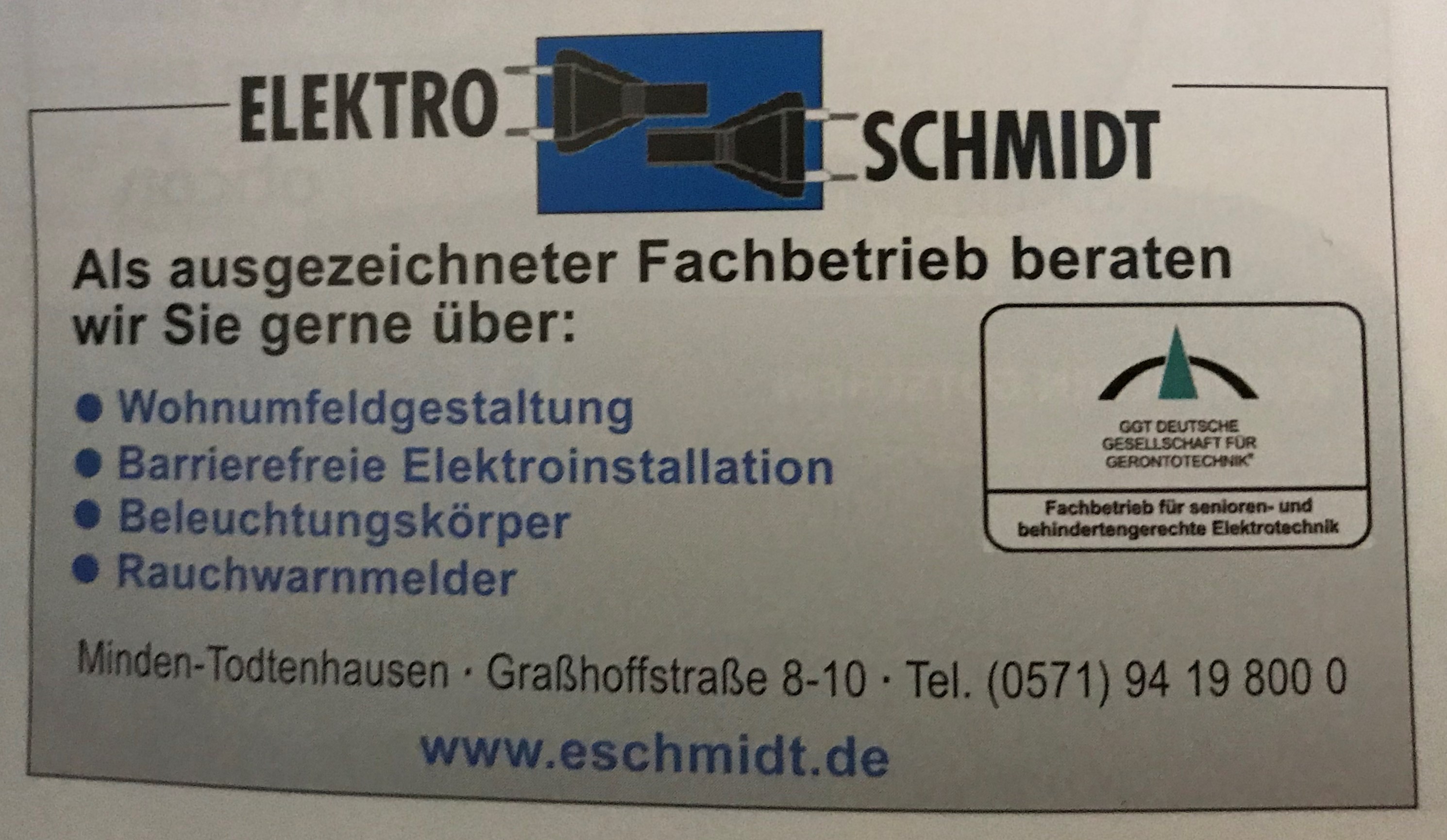 Bild 1 Elektro Schmidt GmbH & Co. KG in Minden