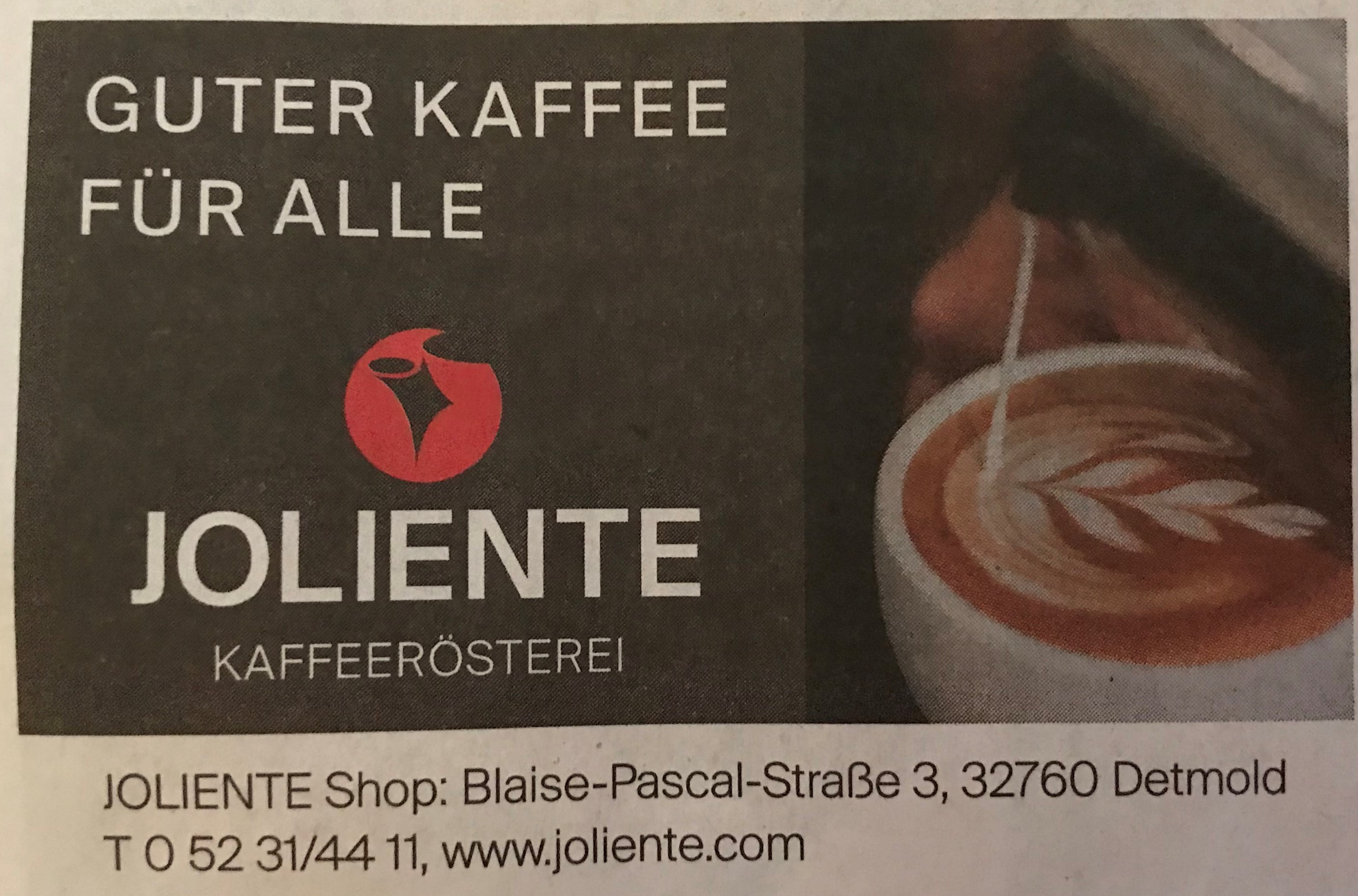 Bild 1 Joliente Kaffeerösterei in Rieste