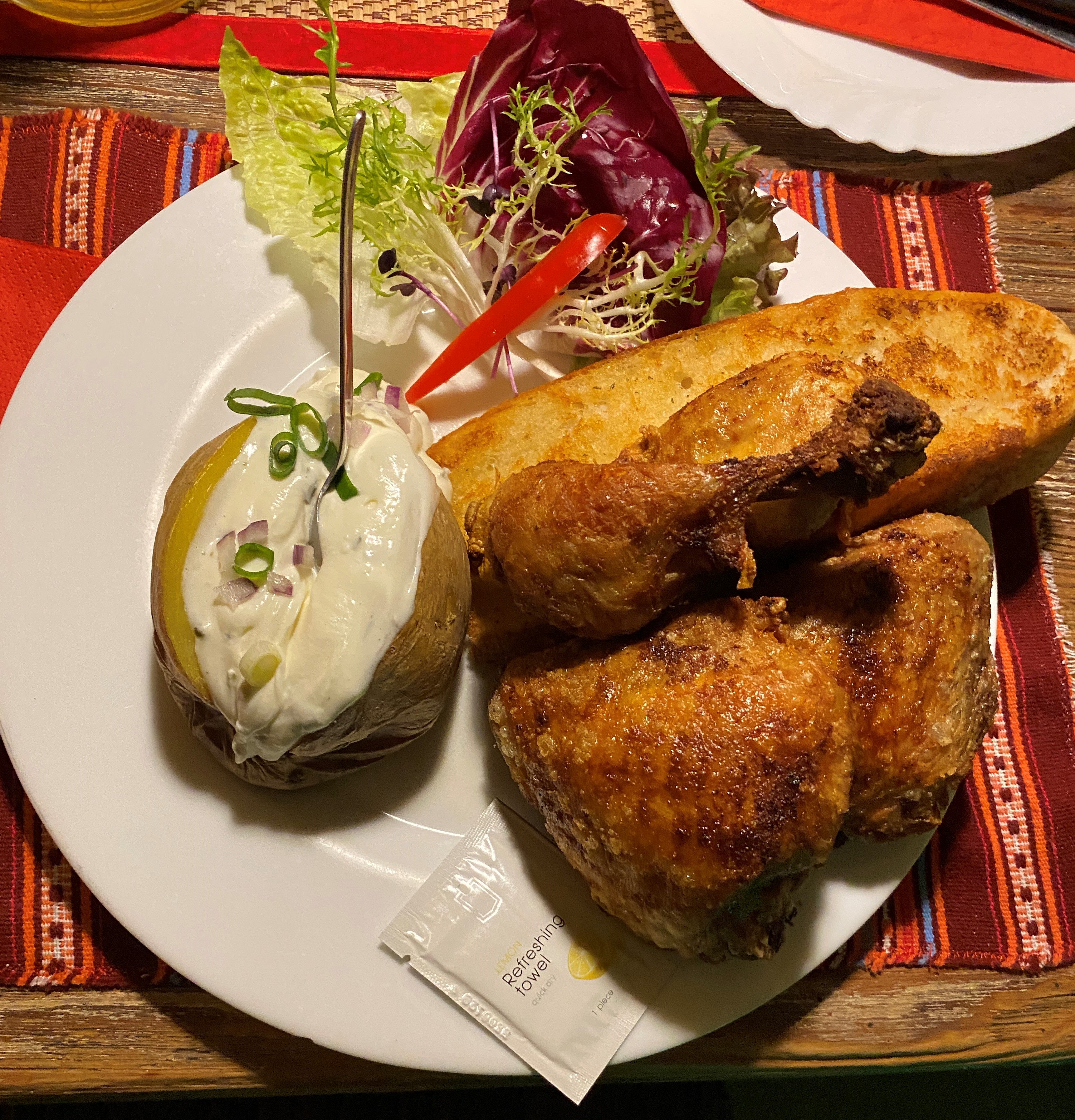 Chicken satt für 17,50 €