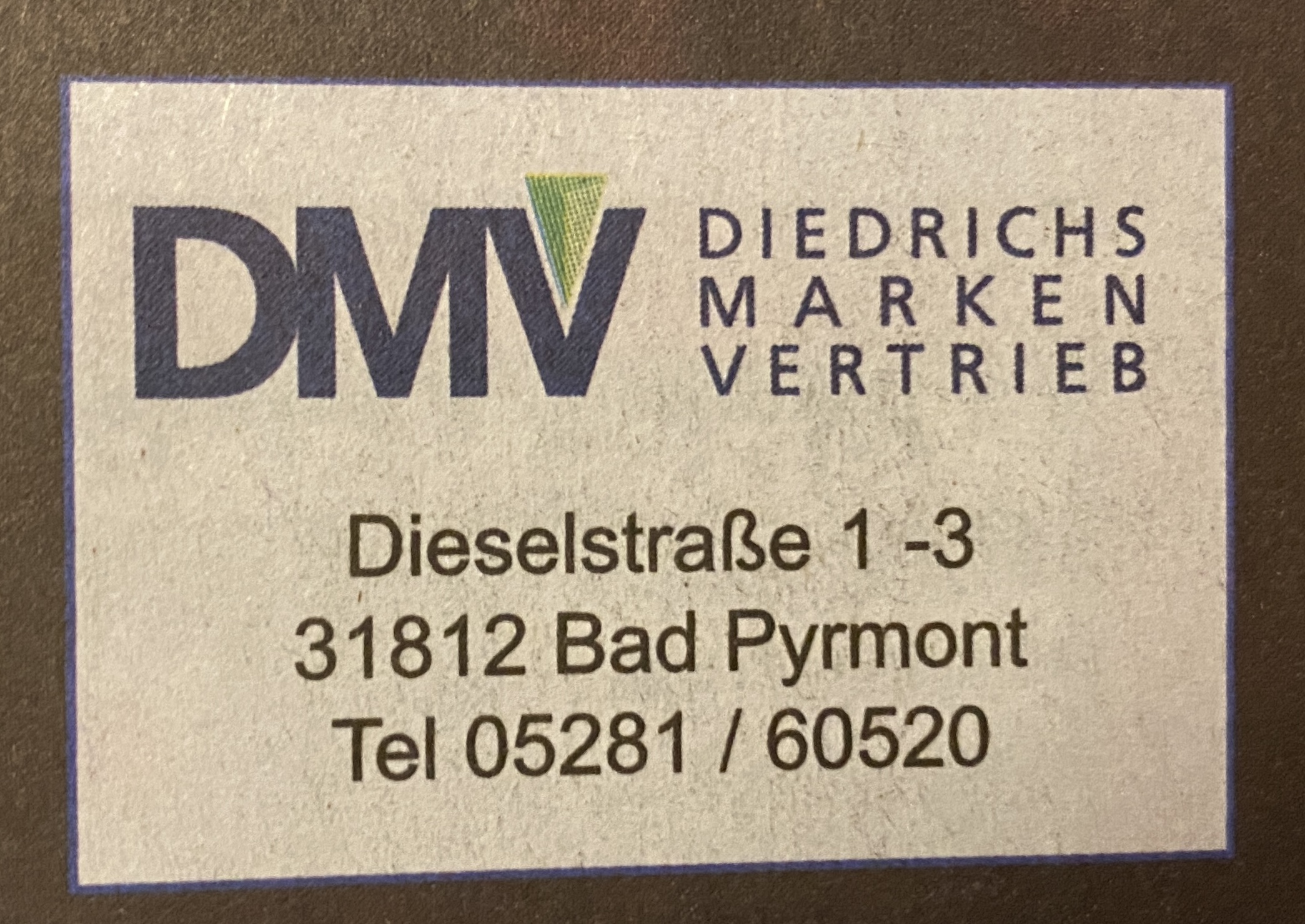 Bild 1 DMV Diedrichs Markenvertrieb in Bad Pyrmont