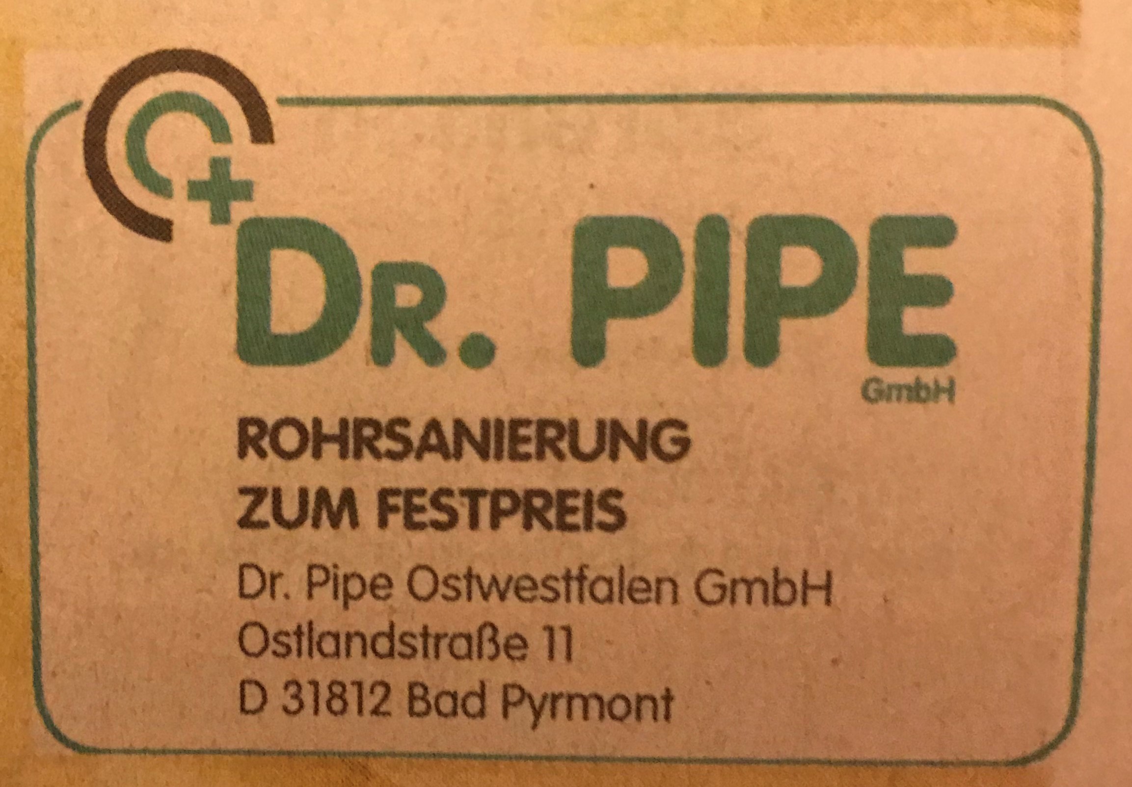 Bild 2 Dr. Pipe Ostwestfalen GmbH Inh. Gisbert Gerigk in Bad Pyrmont