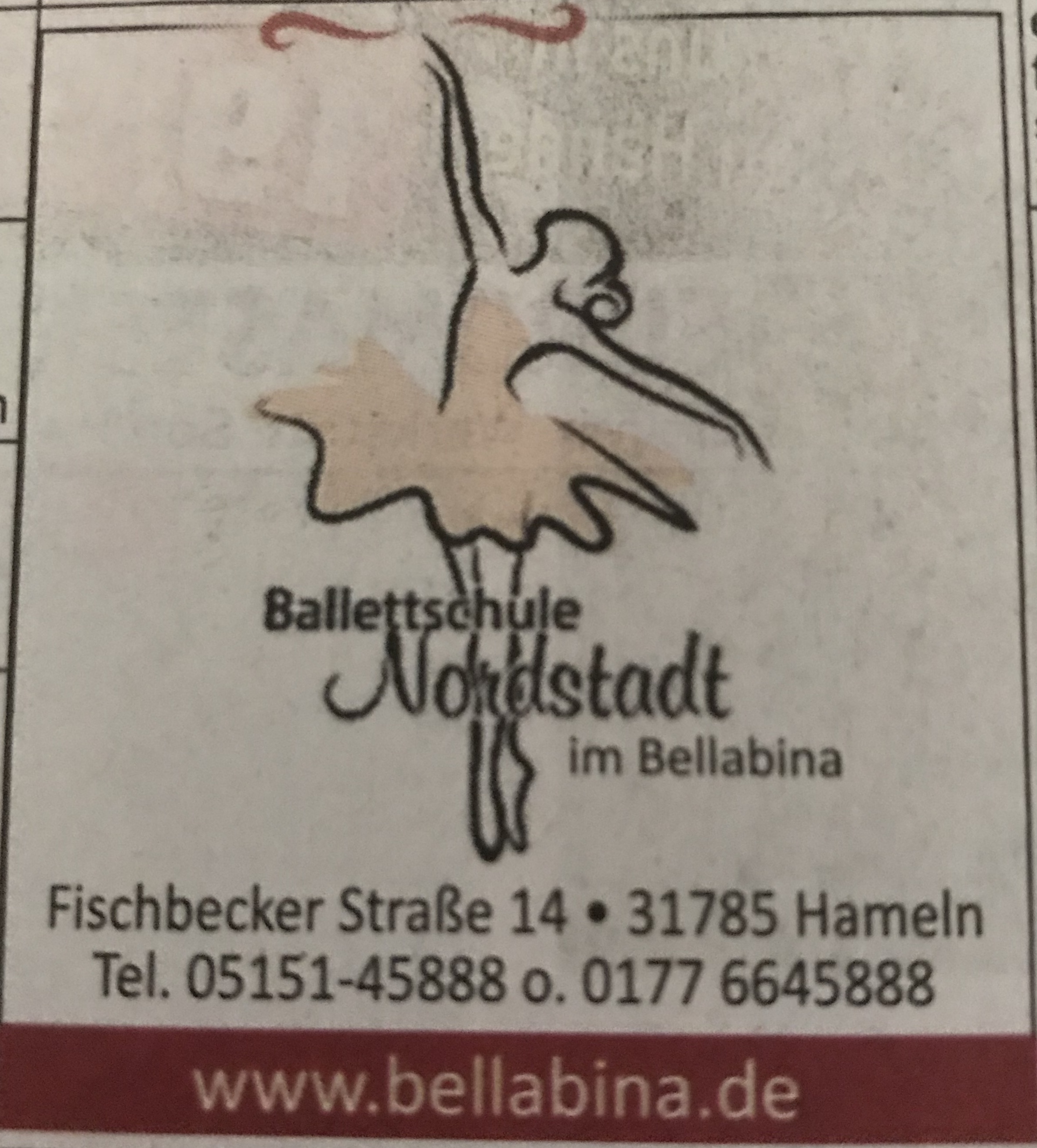 Bild 1 Ballettschule Nordstadt (im Bellabina) in Hameln