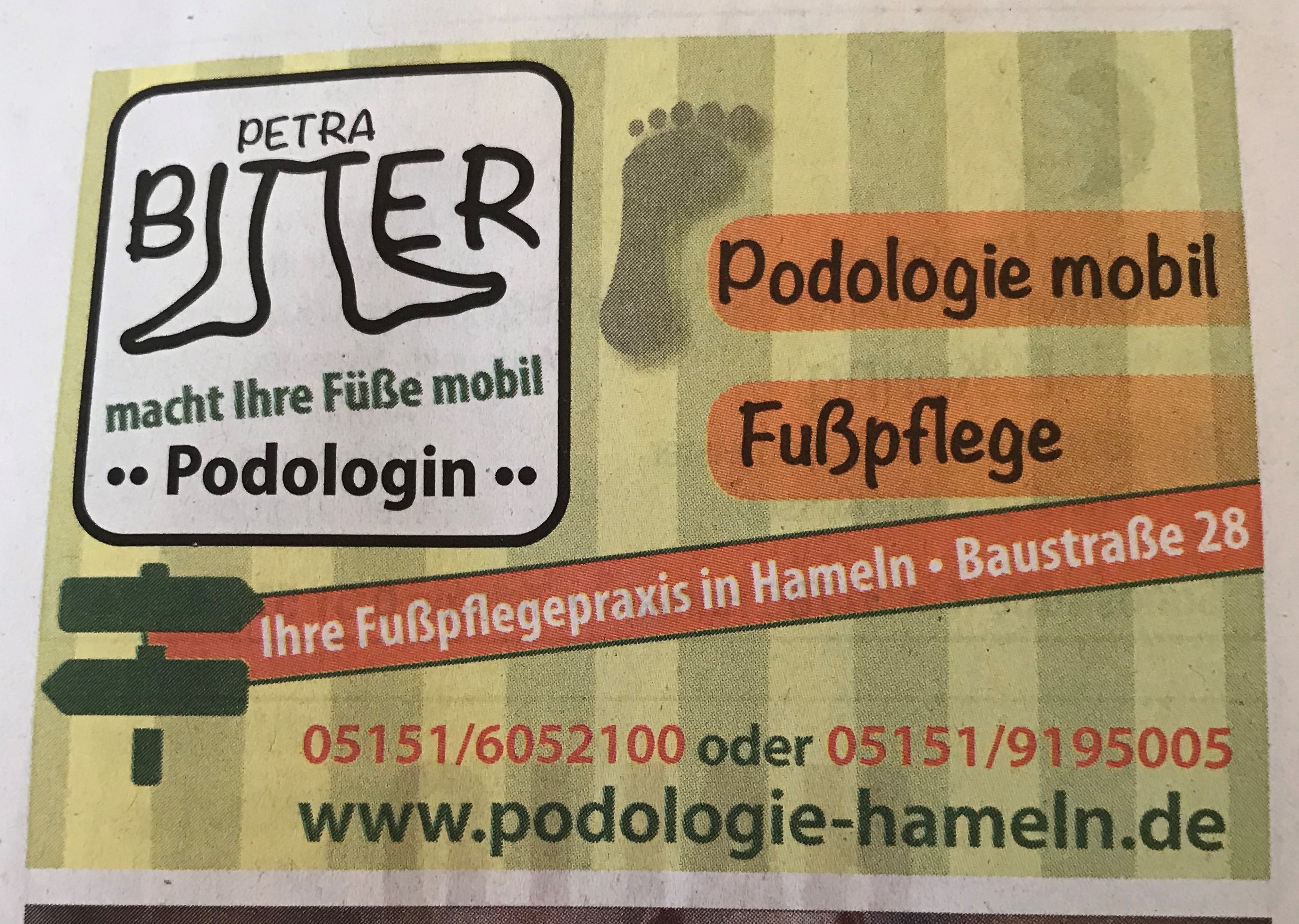 Bild 1 Petra Bitter Podologin in Hameln