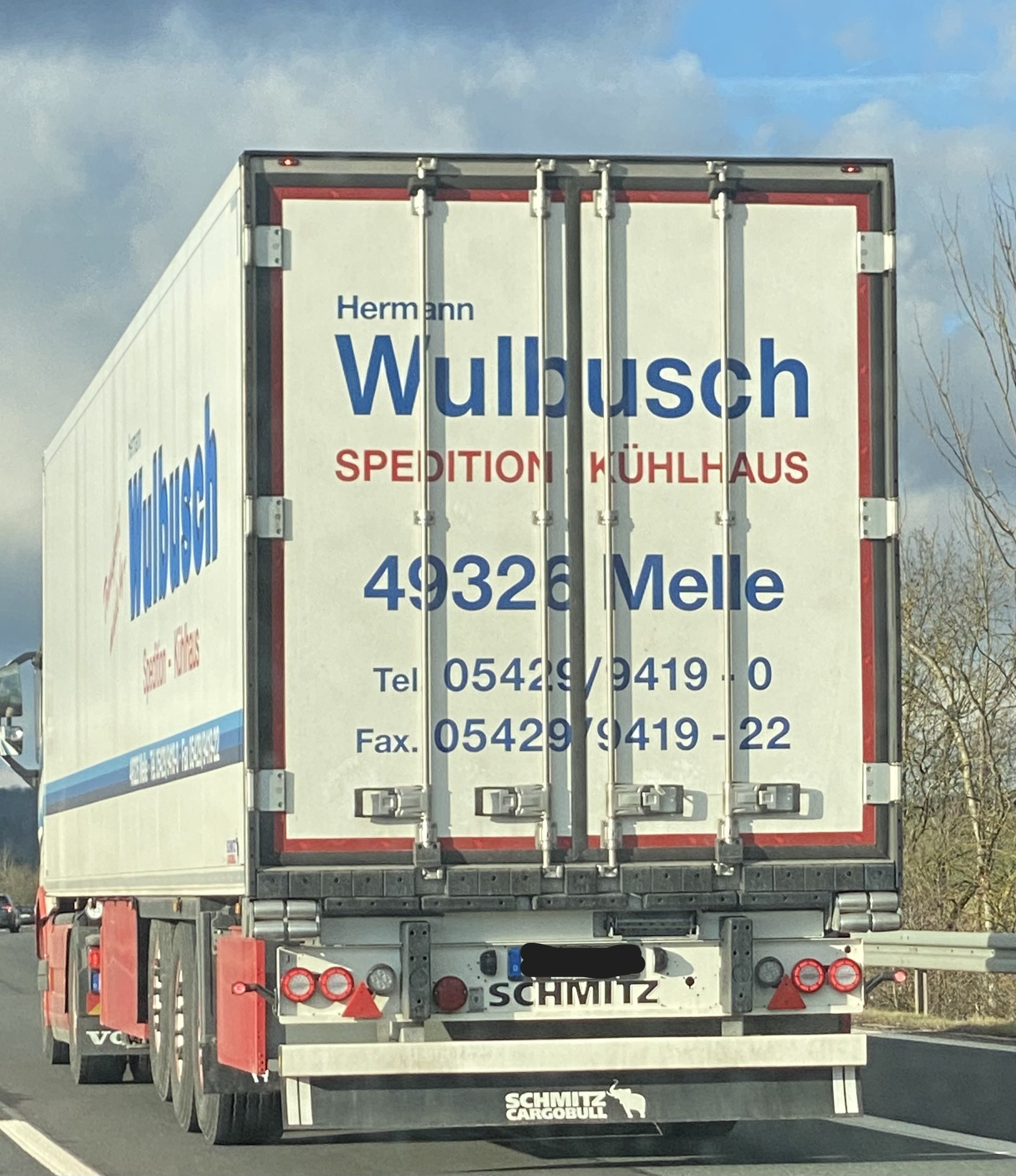 Bild 1 Wulbusch, Hermann, GmbH, Kühl- u. Großraumtransporte in Melle