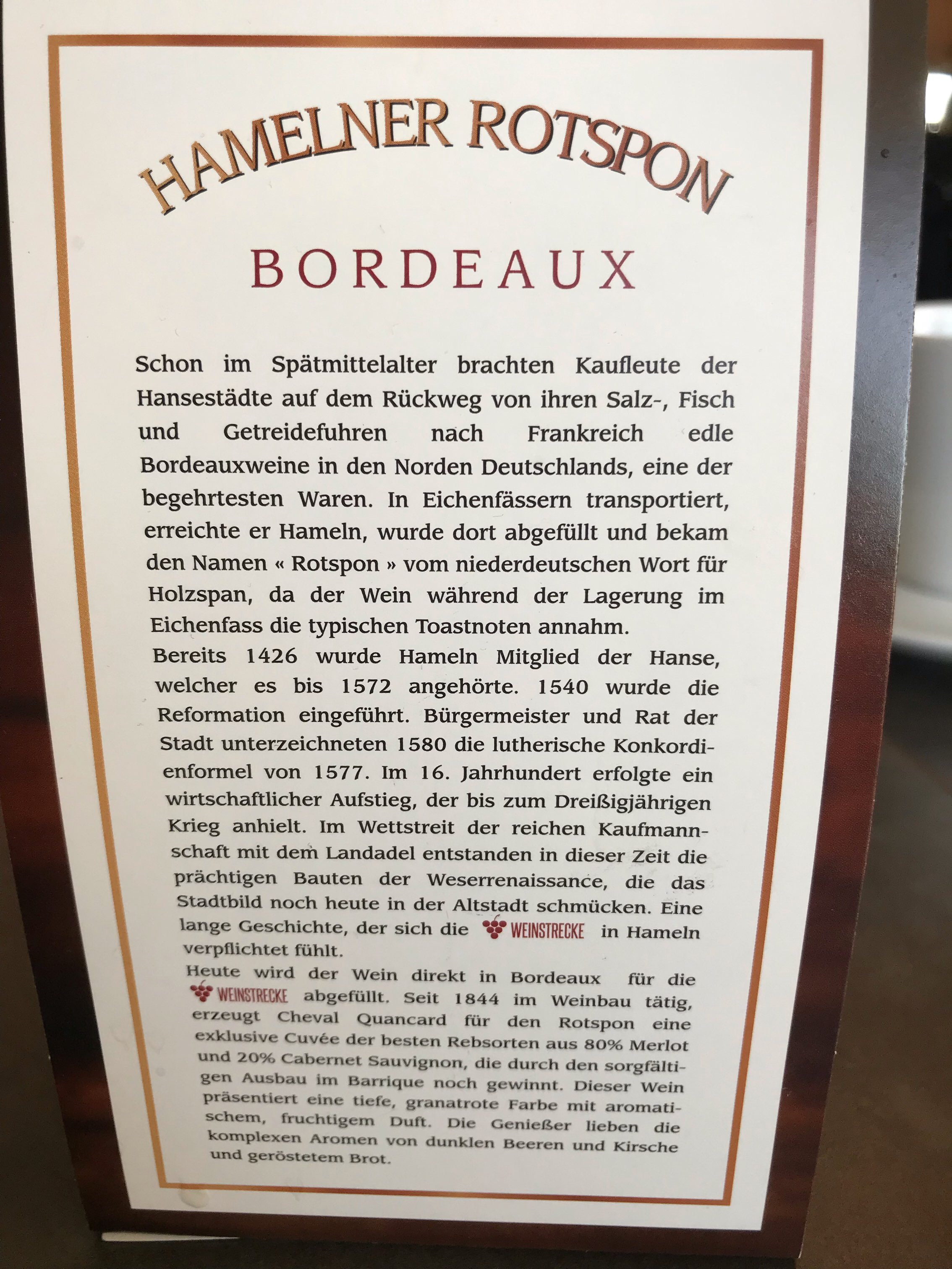 Hamelner Bordeaux :p