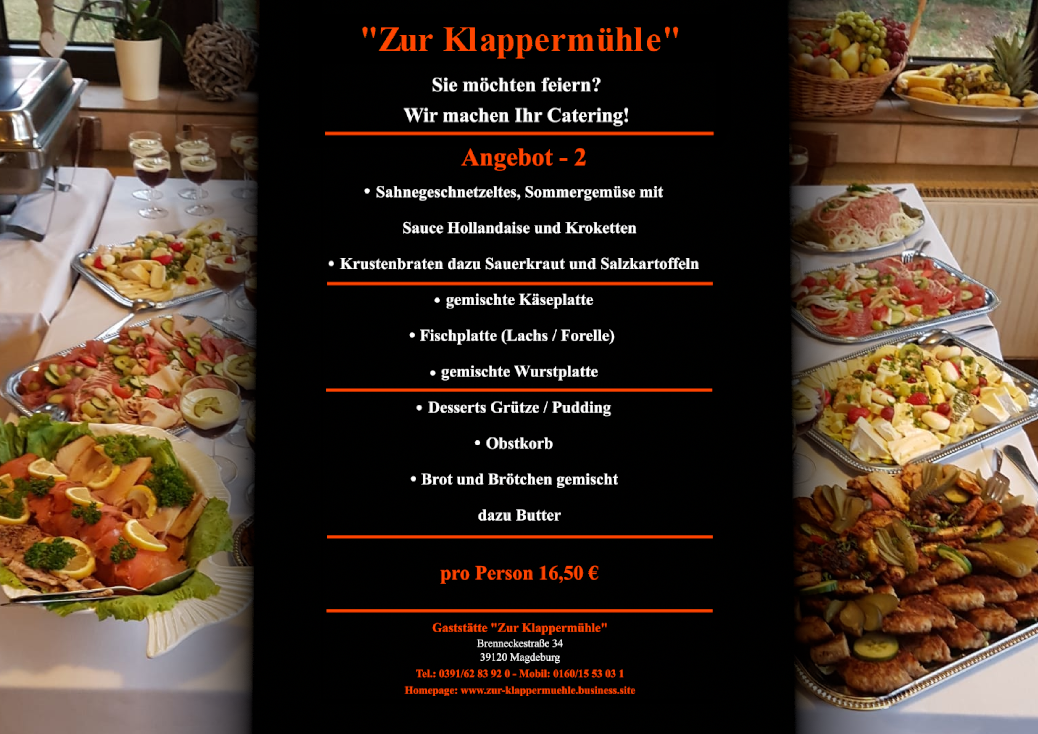Zur Klapperm&uuml;hle Event-Catering - Buffet Angebot 2