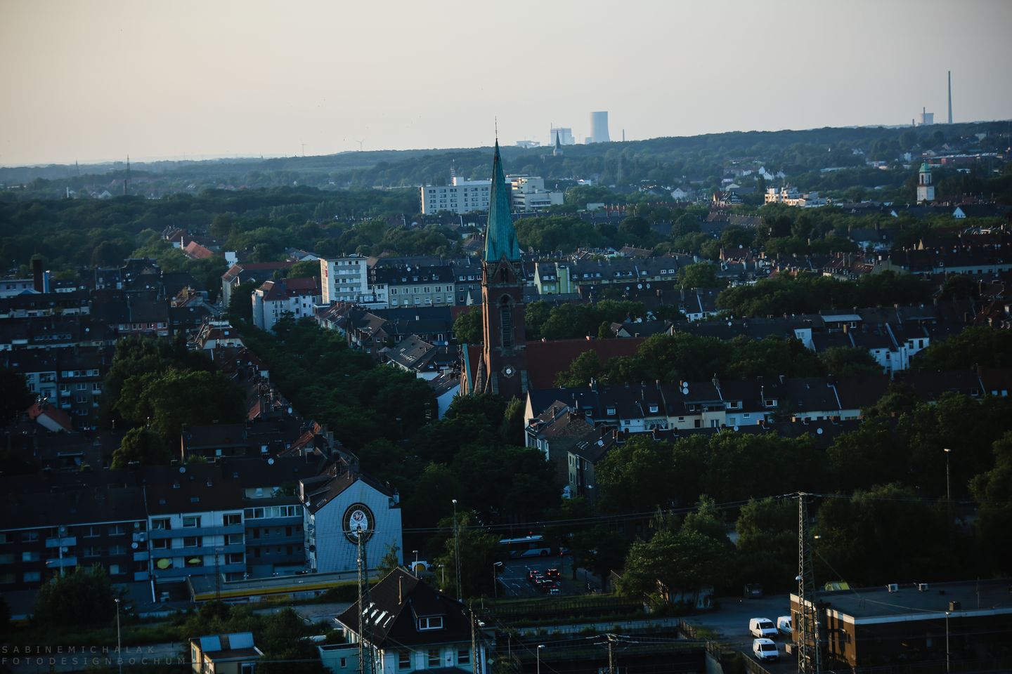 Die Pauluskirche im Quartier, dem Hafenviertel Dortmunds
