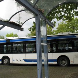 Bussteig 2b (296), Wartehäuschen-Dach, 13.8.2014