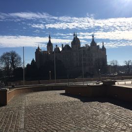 Schweriner Schloss in Schwerin in Mecklenburg