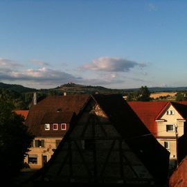 Dort hinten die Wurmlinger Kapelle - Guten morgen - 2. Tag des Gologel- Treffens