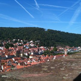 Blick von oben auf Wertheim 