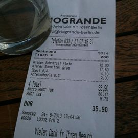 Restaurant RioGrande in Berlin