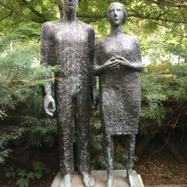 »Stehendes Paar« Plastik von Sabina Grzimek, 1968 