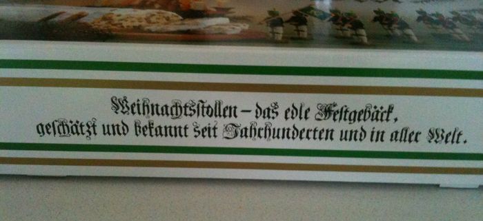 Schöner Spruch in einer Fraktur und nur ein »S« ist falsch ....