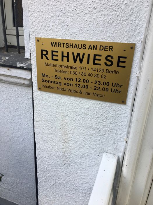 Wirtshaus an der Rehwiese