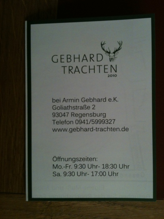 Bild 5 Gebhard Trachten bei Armin Gebhard e.K. in Regensburg
