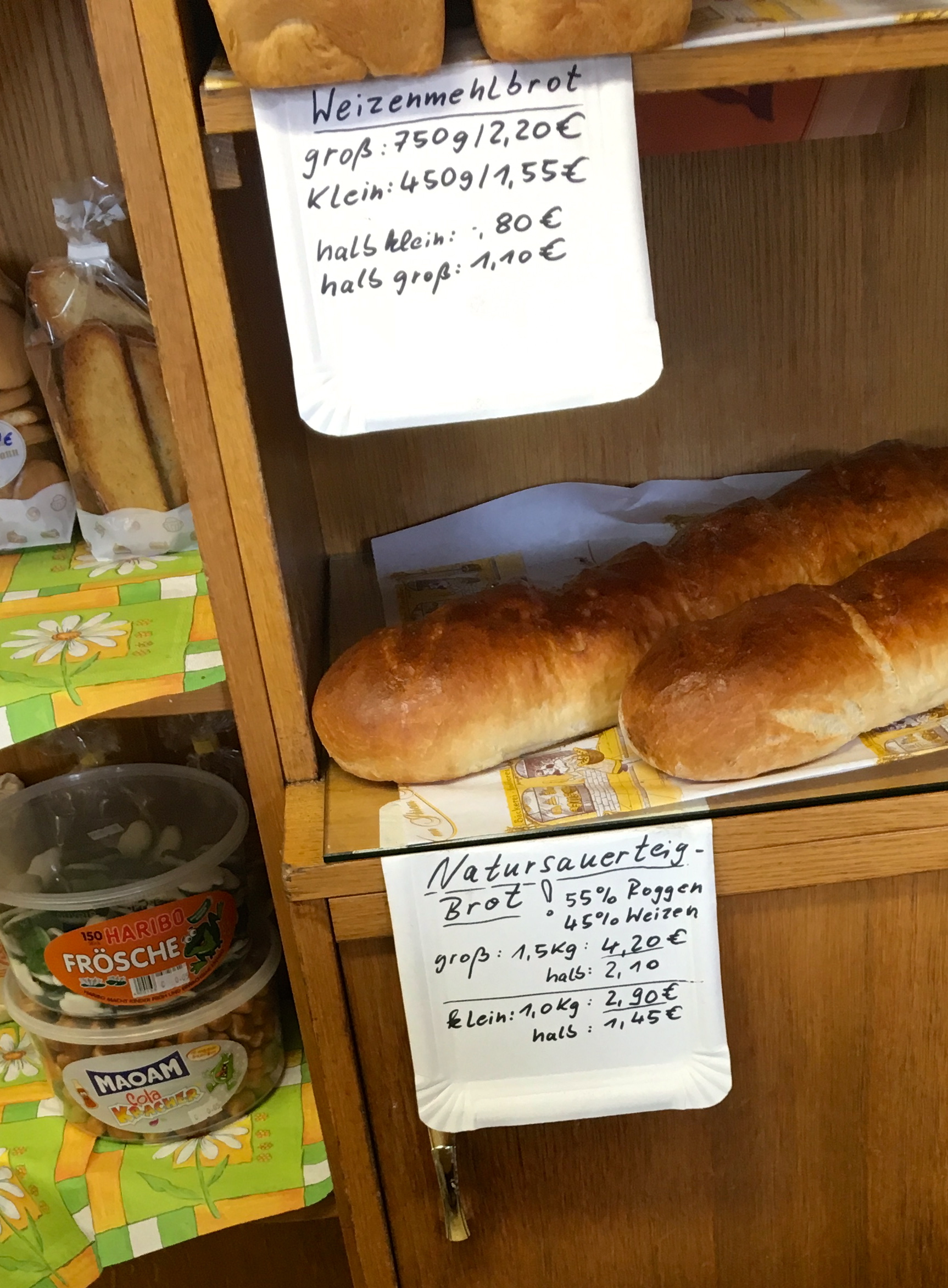 Gutes Brot und gute Preise ....