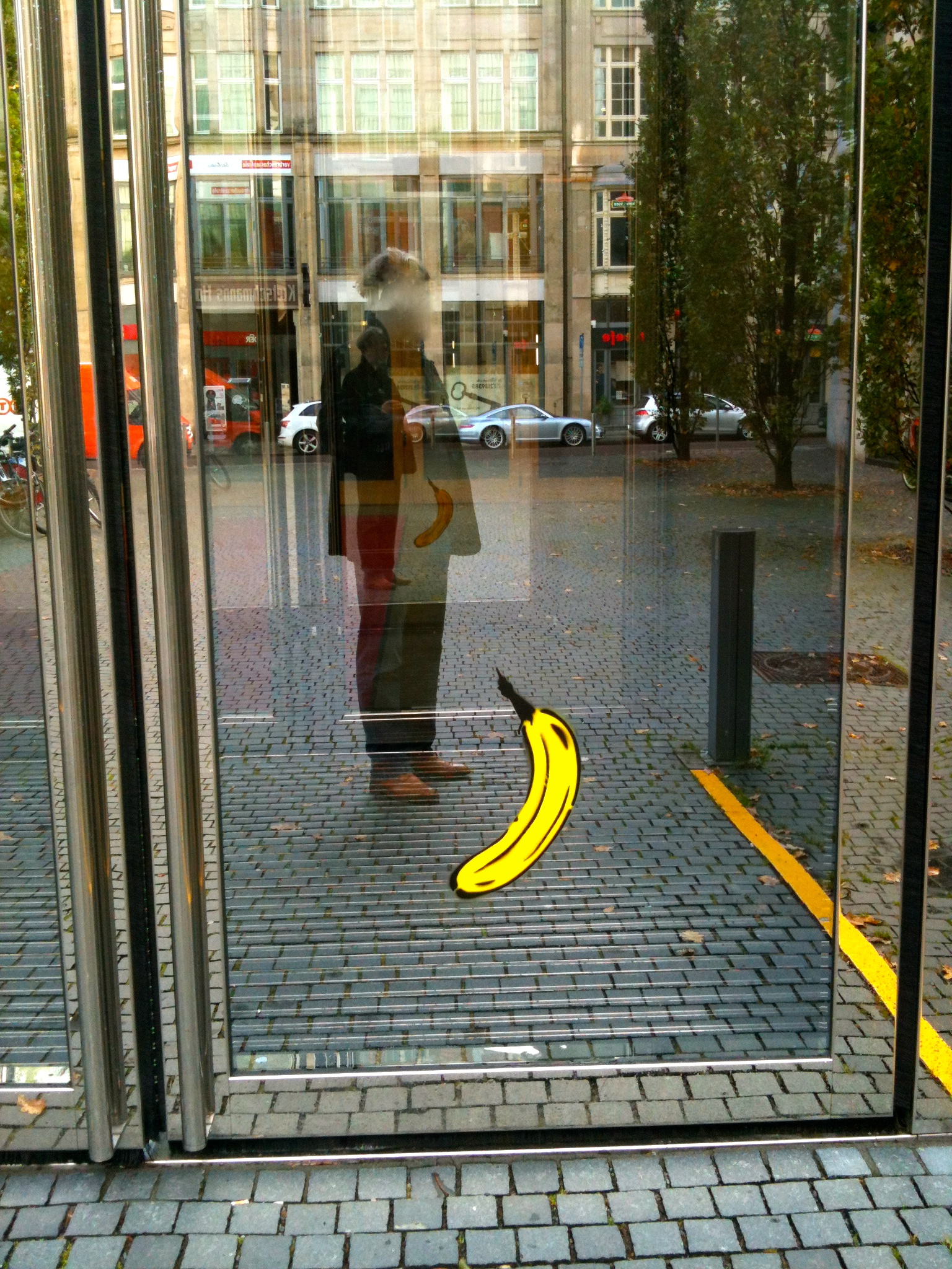 Herbstliches Doppel-Selbstportr&auml;t mit der Banane ....