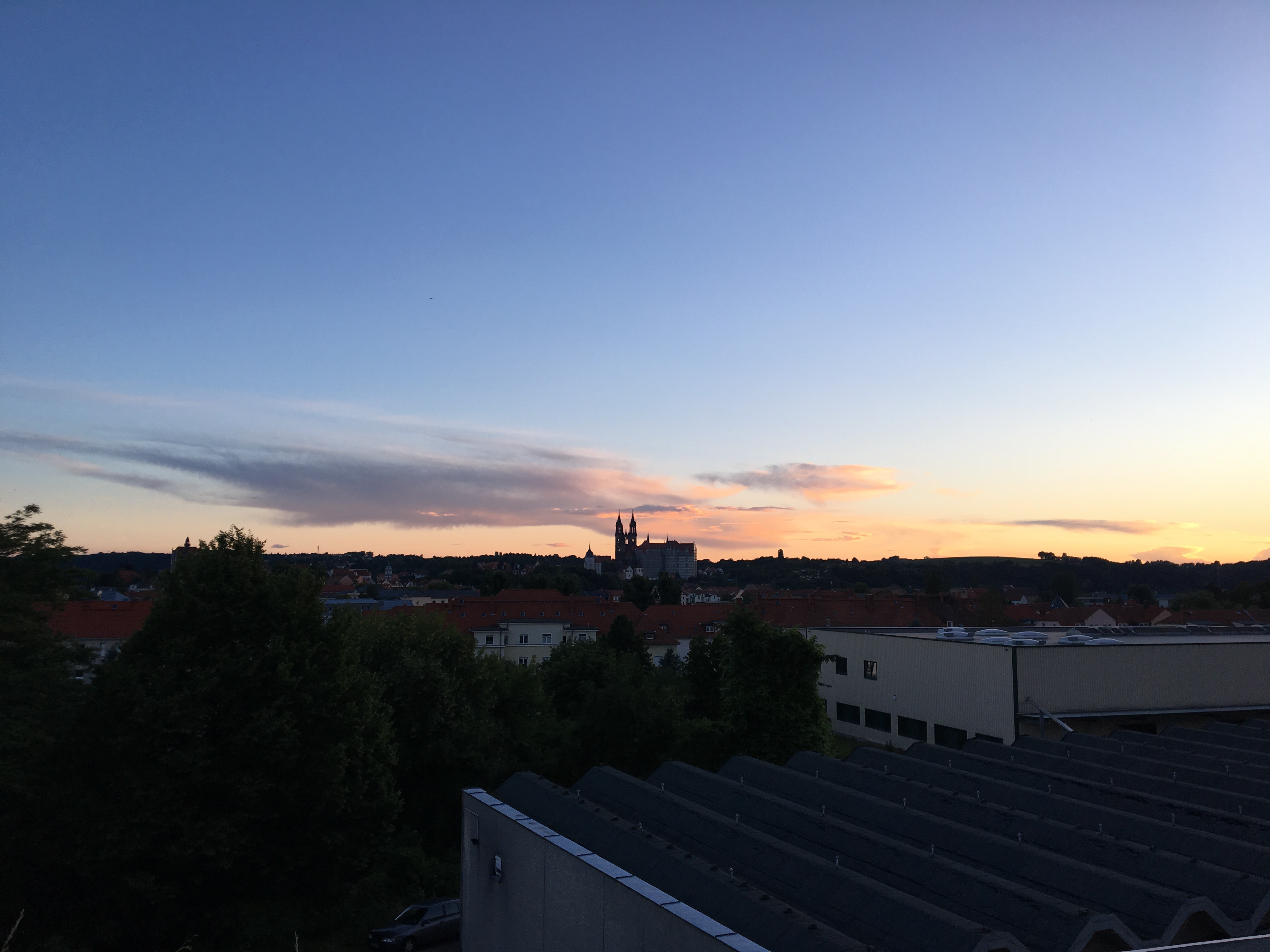 Albrechtsburg am Horizont - beste Grüße aus Meißen