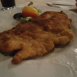 Das Schnitzel war lecker