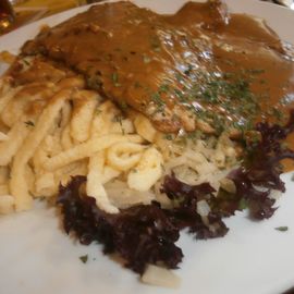 Rahmschnitzel mir Spätzle