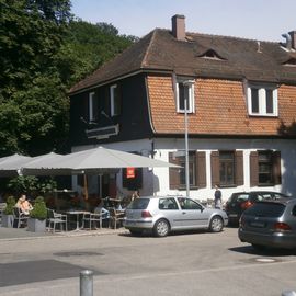 Biergarten vorm Lokal