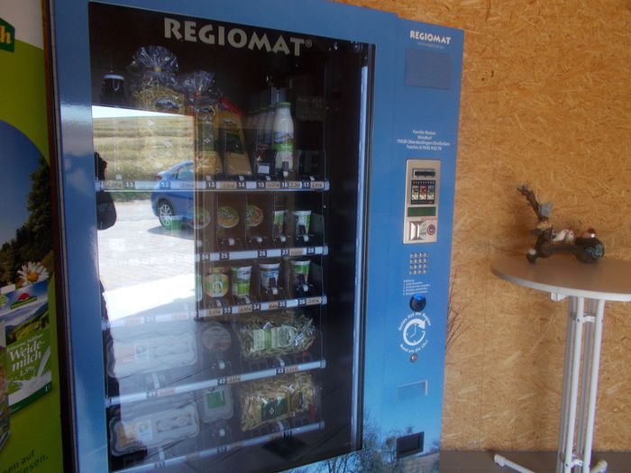 Automat mit regionalen Produkten