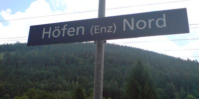 Bahnhof Höfen(Enz) Nord in Höfen an der Enz