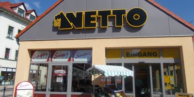 Netto Deutschland - schwarz-gelber Discounter mit dem Scottie in Lutherstadt Eisleben