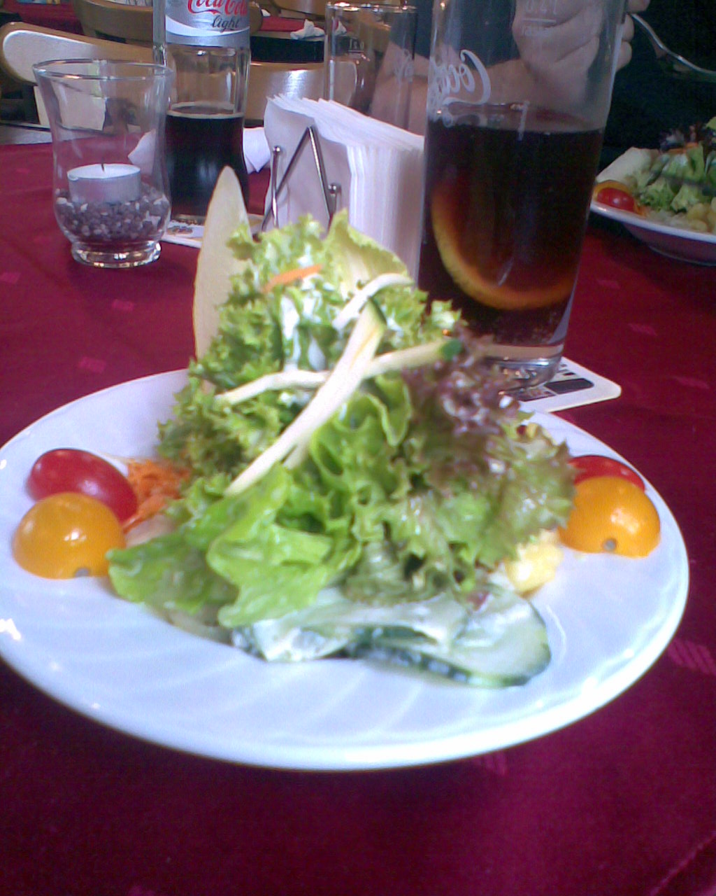und Salat für 7, 50 Euro, Tagesessen