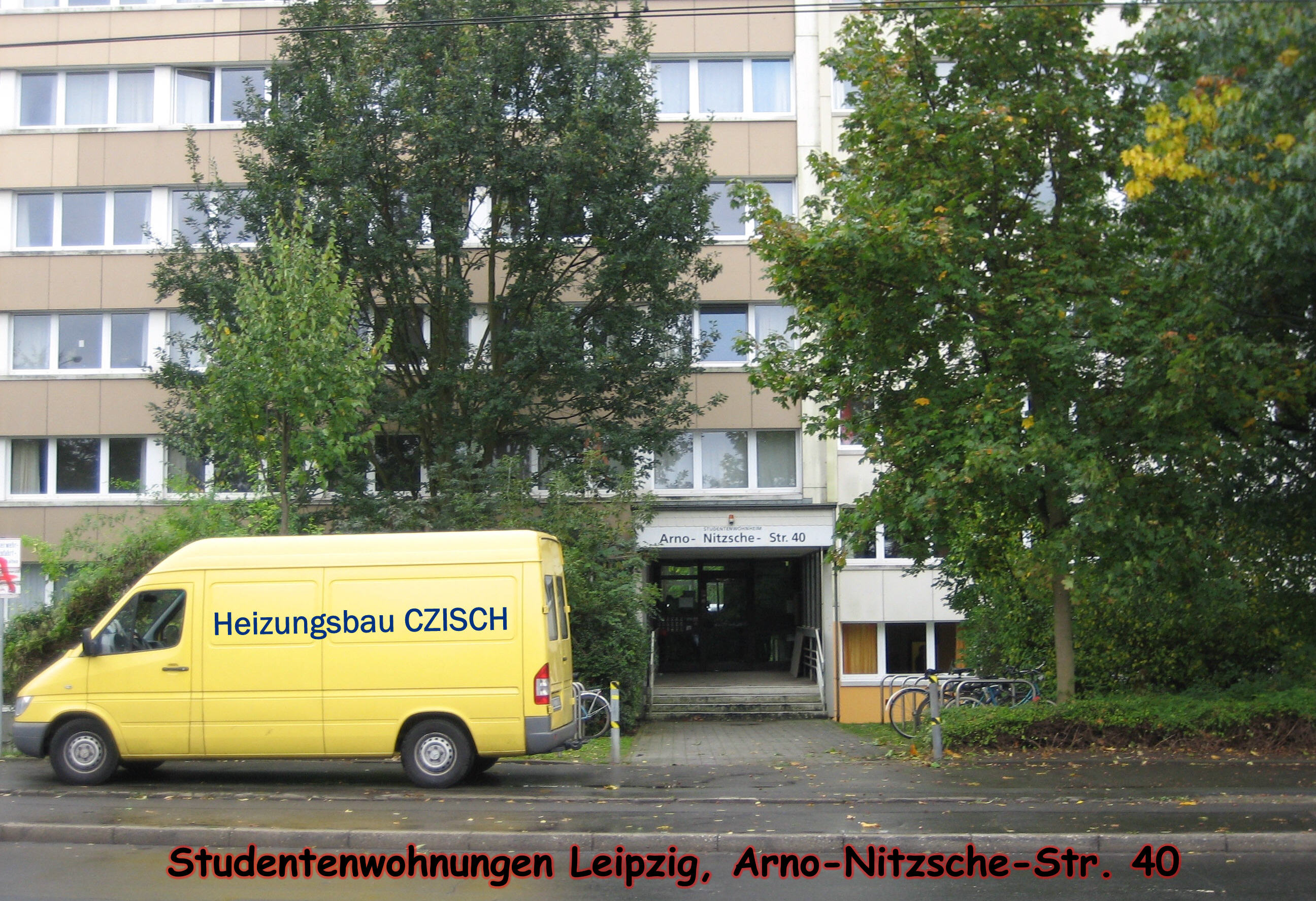 Heizungsbau Czisch, hier: Studentenwohnheim Leipzig
