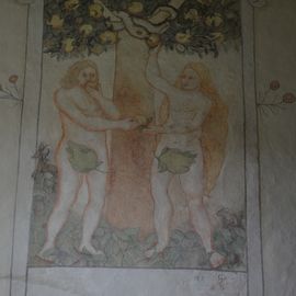 Adam und Eva-Fresko von 1587