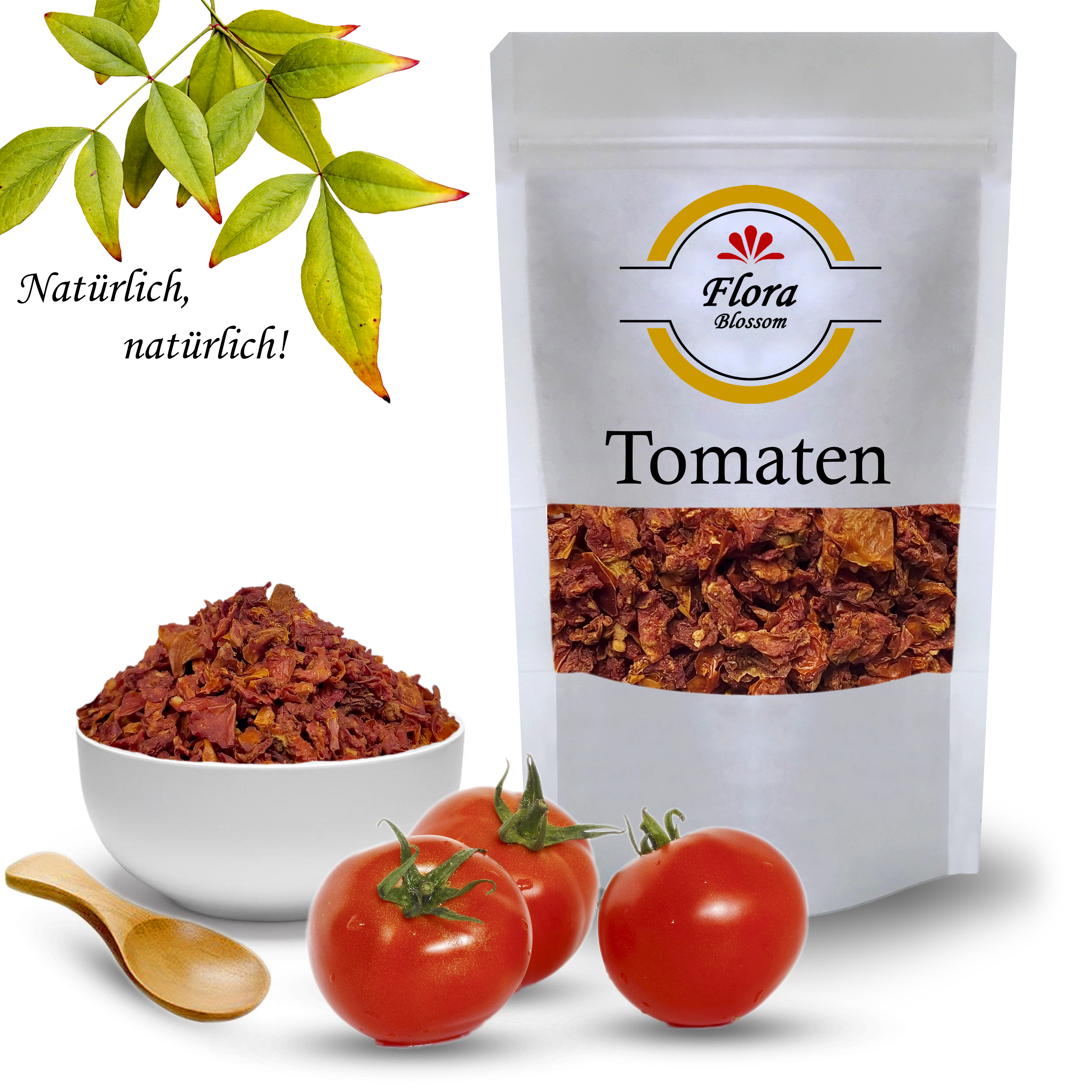 Tomatenflocken Online Kaufen auf www.shop-flora.com Gewürze, Kräuter Safran und mehr!