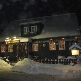 Gasthaus und Pension " Zum Holzfäller "  sehr weihnachtlich