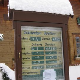 Das Winterwetter in Schierke 