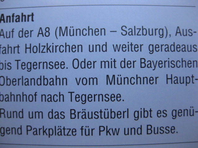 Wegbeschreibung