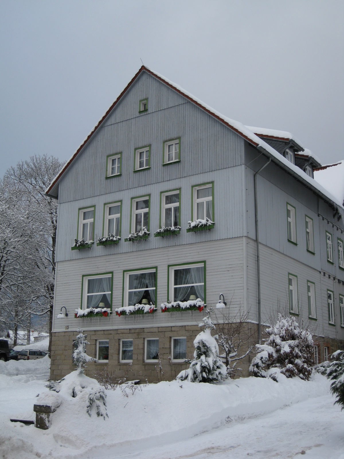 Das Haus : " Pension Schmidt  " in Schierke