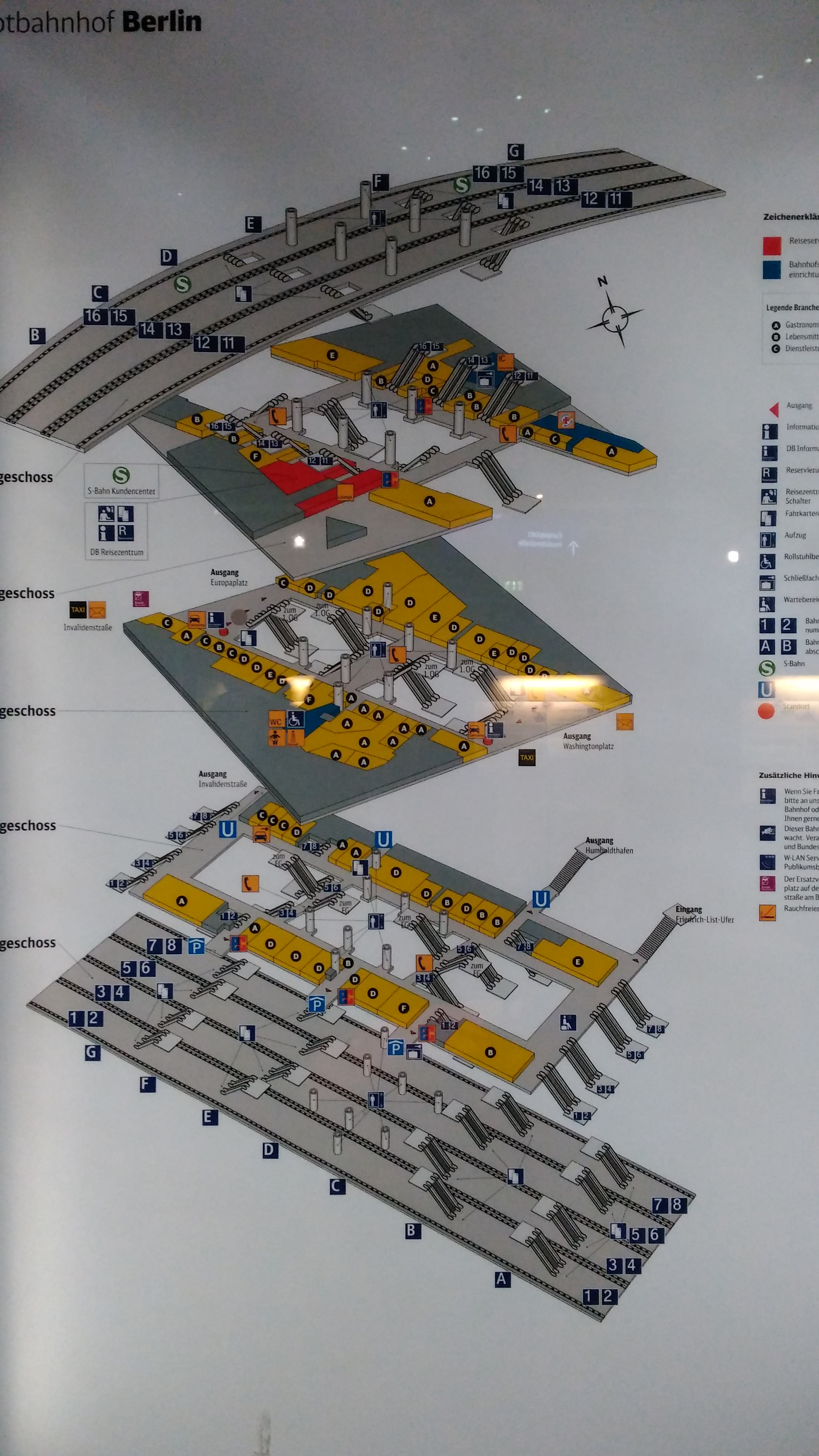 Berlin Hauptbahnhof (HBf) Plan