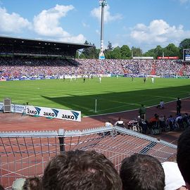 Wildparkstadion bei einem Bundesligaspiel