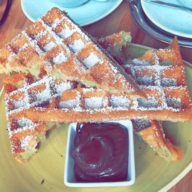 Waffeln mit Nutella