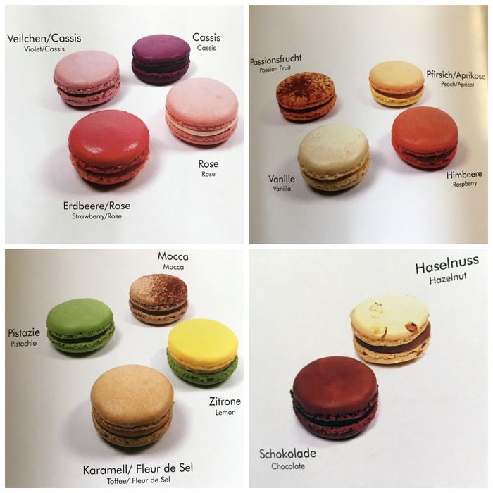 Mega leckere Mini-Macarons. 1,95€ das Stück.