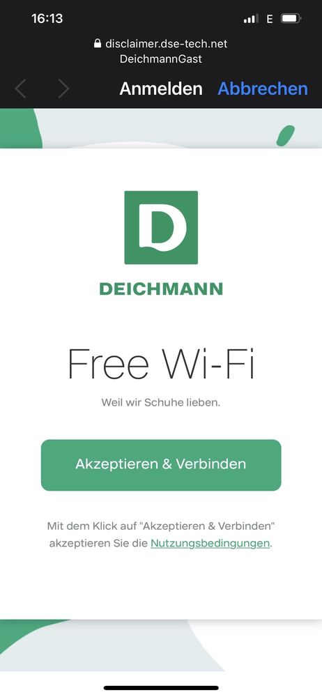Die Rettung im GEP ist der Wi-Fi-Hotspot von Deichmann - denn der Handyempfang ist hier echt schlecht