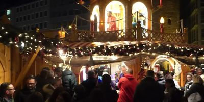 Christkindlmarkt-Weihnachtsmarkt am Rindermarkt in München